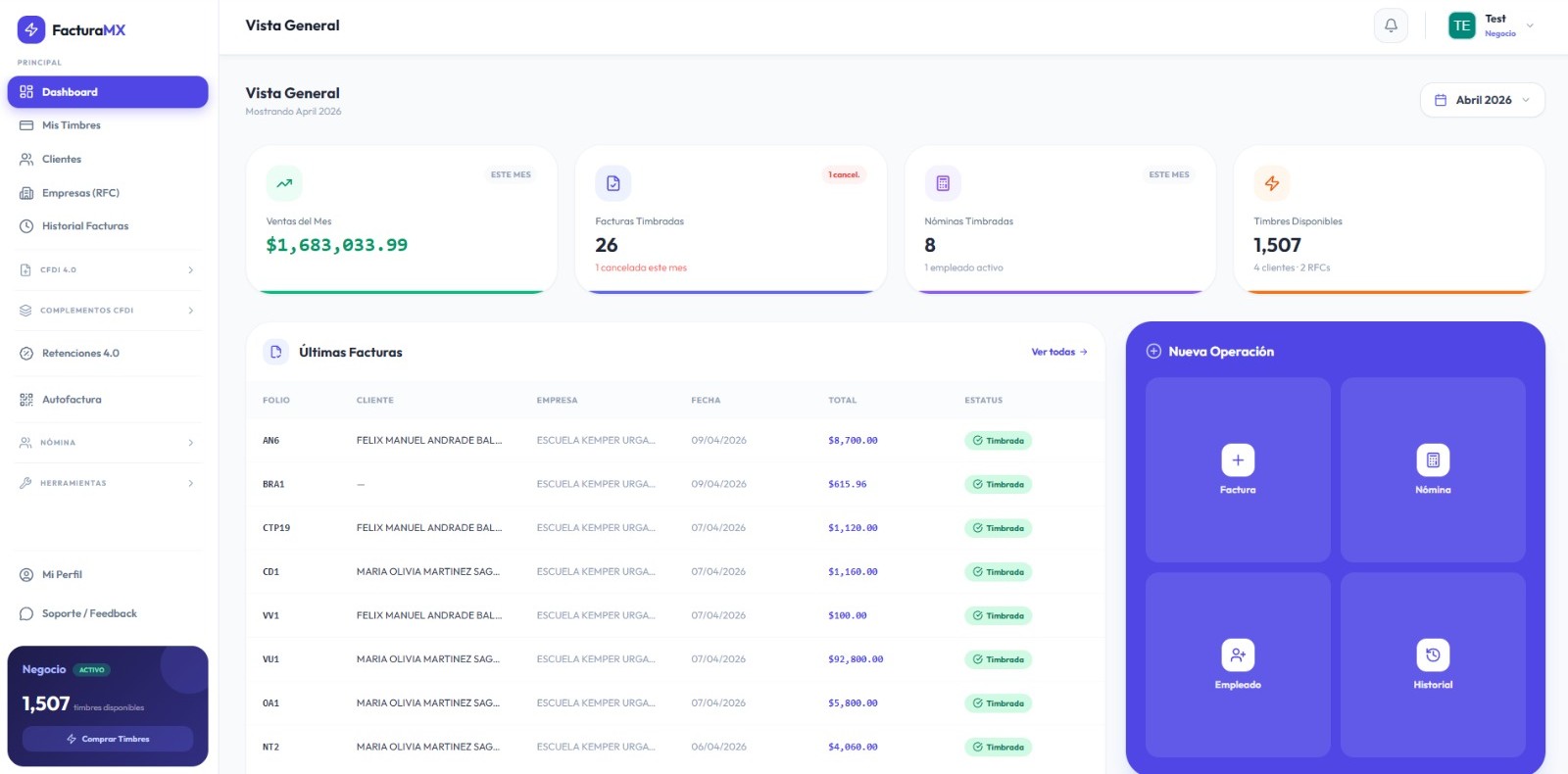 Dashboard Preview